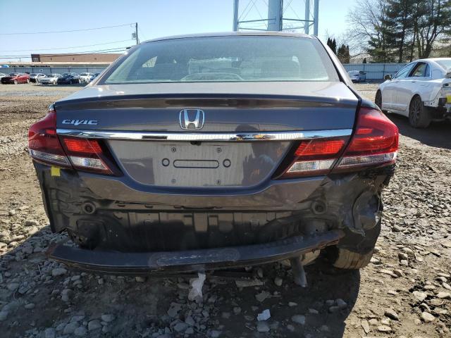 19XFB2F53FE705247 - 2015 HONDA CIVIC LX GRAY photo 6