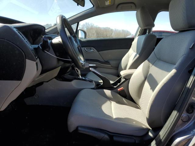 19XFB2F53FE705247 - 2015 HONDA CIVIC LX GRAY photo 7