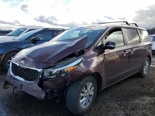 KNDMB5C13H6319902 - 2017 KIA SEDONA LX BURGUNDY photo 1