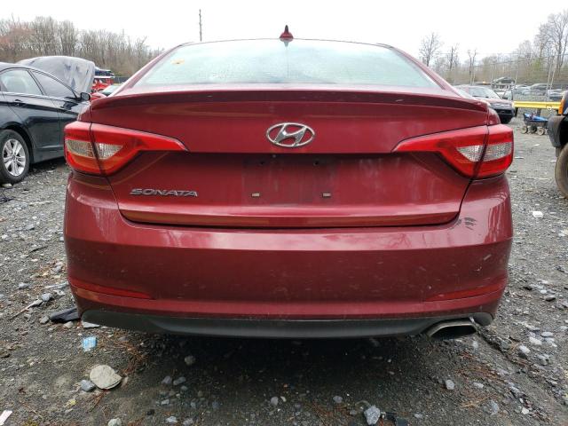 5NPE24AF3FH017137 - 2015 HYUNDAI SONATA SE RED photo 6