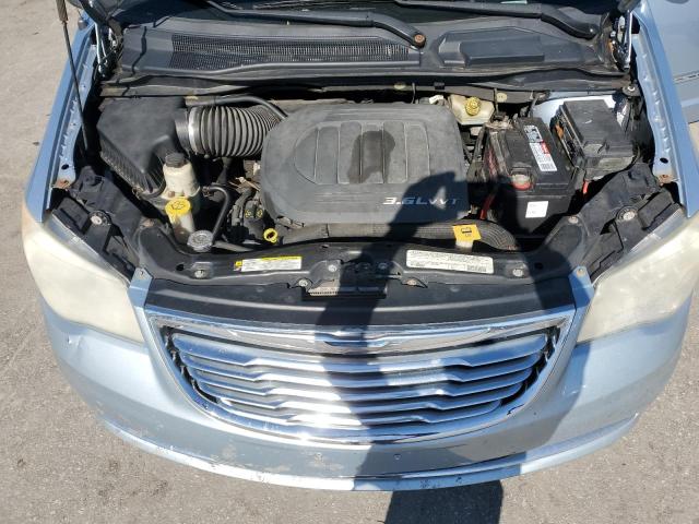 2C4RC1CG0CR369299 - 2012 CHRYSLER TOWN & COU TOURING L BLUE photo 12