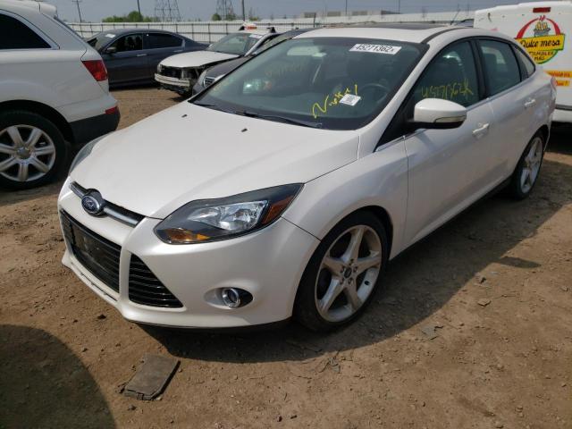 1FADP3J29DL113356 - 2013 FORD FOCUS TITANIUM WHITE photo 2