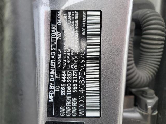 WDDSJ4GB7EN097055 - 2014 MERCEDES-BENZ CLA 250 4MATIC GRAY photo 12