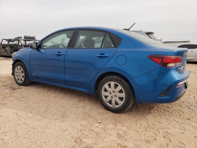 3KPA24AD4ME400406 - 2021 KIA RIO LX BLUE photo 2