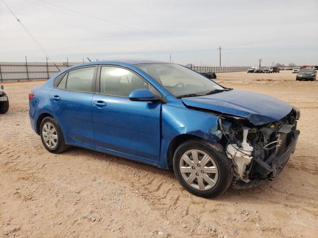 3KPA24AD4ME400406 - 2021 KIA RIO LX BLUE photo 4
