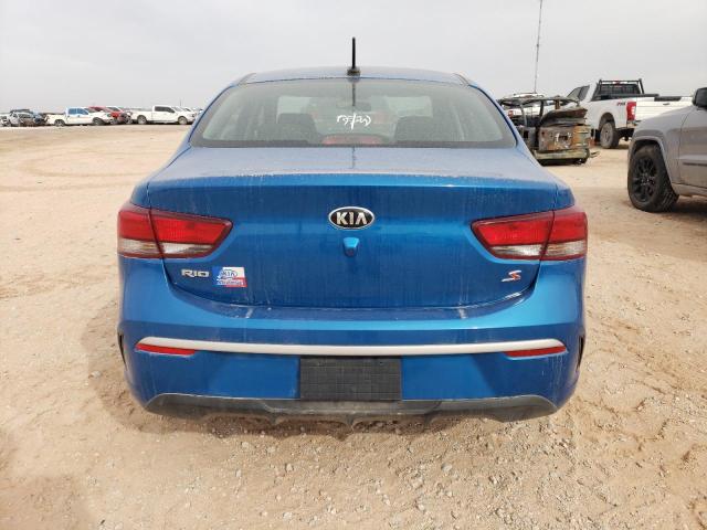 3KPA24AD4ME400406 - 2021 KIA RIO LX BLUE photo 6