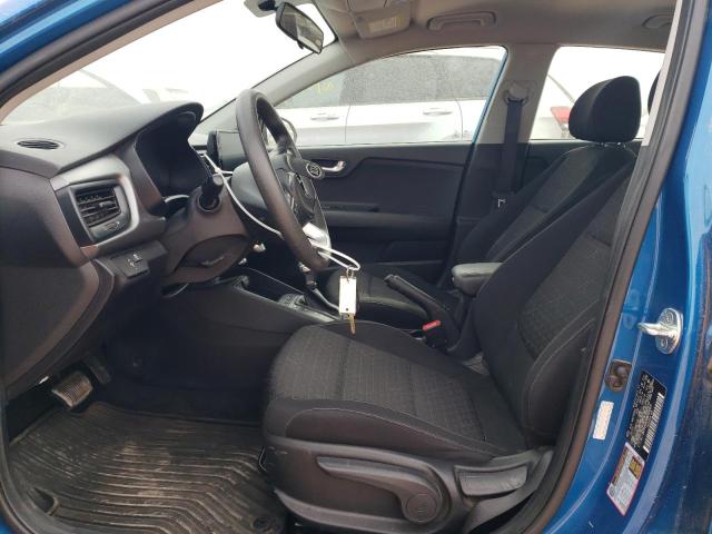 3KPA24AD4ME400406 - 2021 KIA RIO LX BLUE photo 7