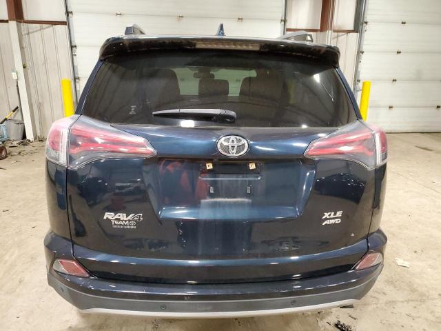 JTMRFREV4HD220390 - 2017 TOYOTA RAV4 XLE BLUE photo 6