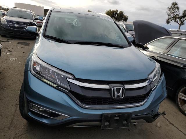 2HKRM4H70GH724918 - 2016 HONDA CR-V EXL BLUE photo 5