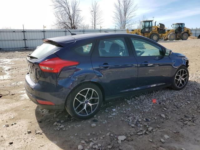 1FADP3M24HL325003 - 2017 FORD FOCUS SEL BLUE photo 3