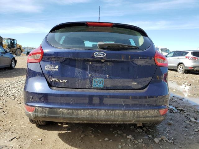 1FADP3M24HL325003 - 2017 FORD FOCUS SEL BLUE photo 6