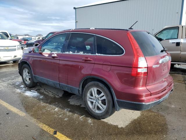 5J6RE4H74BL096468 - 2011 HONDA CR-V EXL BURGUNDY photo 2