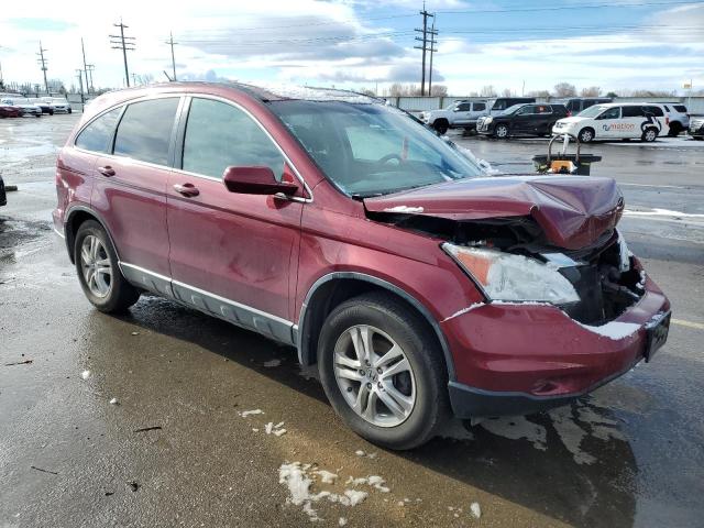 5J6RE4H74BL096468 - 2011 HONDA CR-V EXL BURGUNDY photo 4