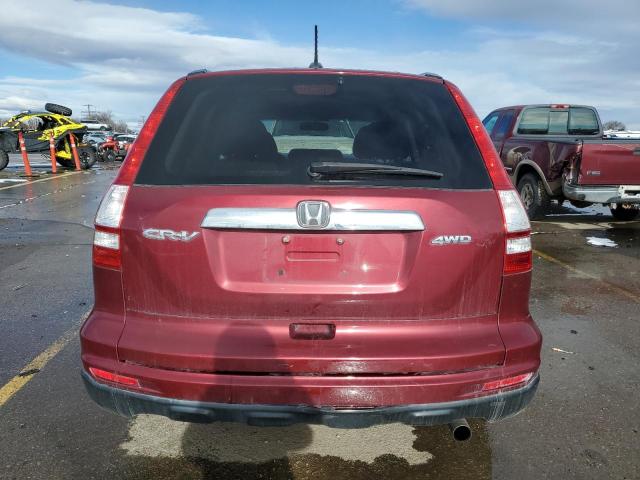 5J6RE4H74BL096468 - 2011 HONDA CR-V EXL BURGUNDY photo 6