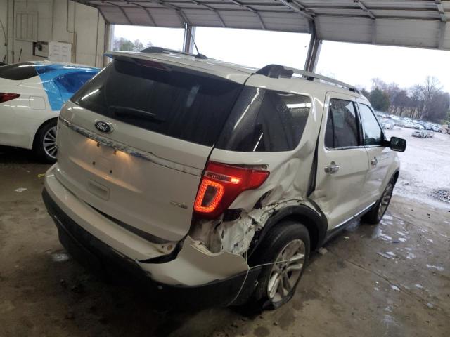 1FM5K8D88DGC83013 - 2013 FORD EXPLORER XLT WHITE photo 3