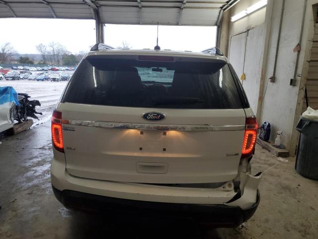 1FM5K8D88DGC83013 - 2013 FORD EXPLORER XLT WHITE photo 6