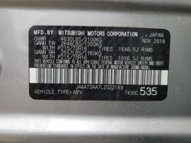 JA4AT3AA7LZ022169 - 2020 MITSUBISHI ECLIPSE CR ES SILVER photo 14