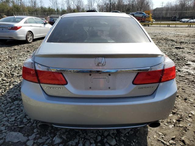 1HGCR2F58DA134385 - 2013 HONDA ACCORD SPORT SILVER photo 6