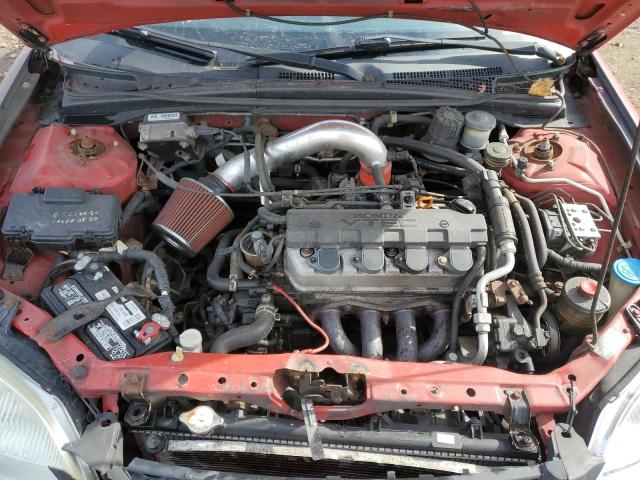 1HGEM21941L010468 - 2001 HONDA CIVIC SI RED photo 11