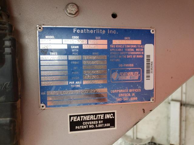 4FGL022292C052956 - 2002 FEATHERLITE MFG INC HORSETRAIL SILVER photo 10