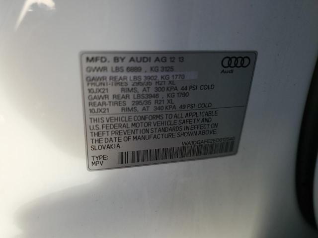 WA1DGAFE2ED012540 - 2014 AUDI Q7 PRESTIGE თეთრი ფოტო 13