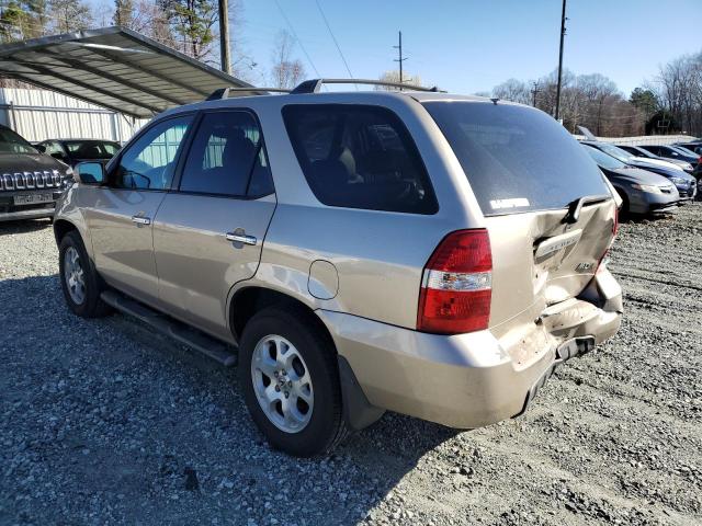 2HNYD186X1H537956 - 2001 ACURA MDX TOURING GOLD photo 2
