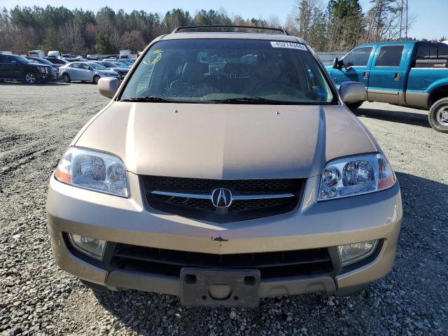 2HNYD186X1H537956 - 2001 ACURA MDX TOURING GOLD photo 5