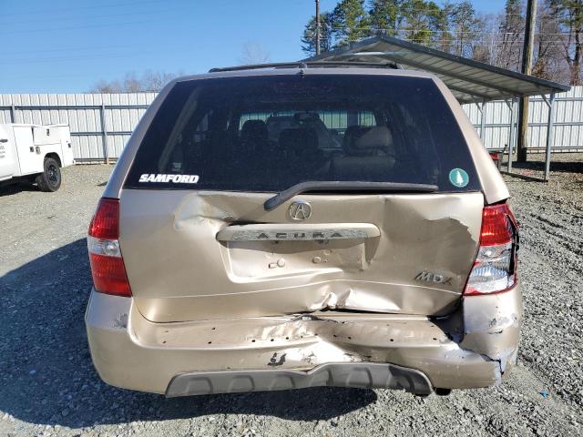 2HNYD186X1H537956 - 2001 ACURA MDX TOURING GOLD photo 6