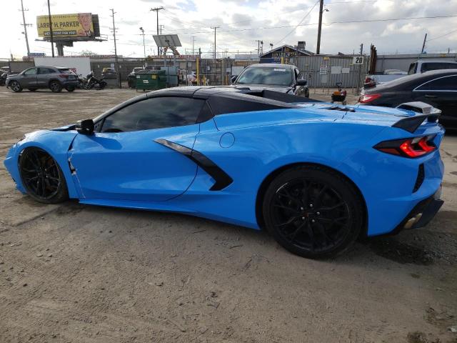 1G1YB3D44P5114259 - 2023 CHEVROLET CORVETTE STINGRAY 2LT BLUE photo 2