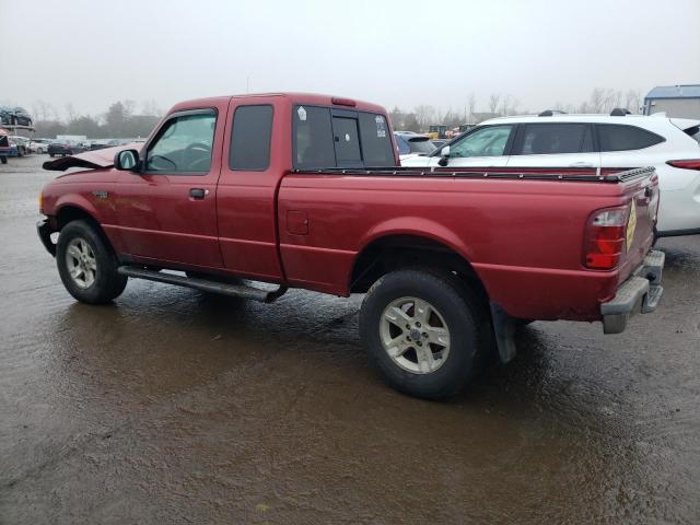 1FTZR15E75PA13480 - 2005 FORD RANGER SUPER CAB RED photo 2