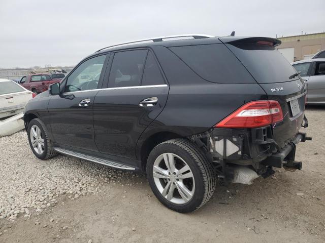 4JGDA5HB8DA176775 - 2013 MERCEDES-BENZ ML 350 4MATIC BLACK photo 2