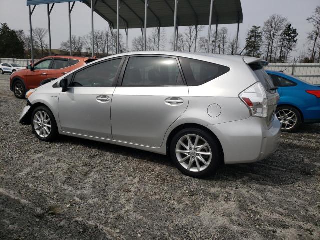 JTDZN3EU2E3329150 - 2014 TOYOTA PRIUS V SILVER photo 2