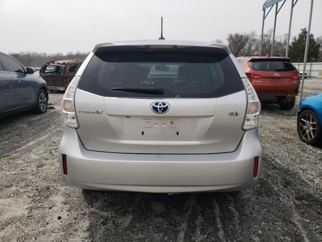 JTDZN3EU2E3329150 - 2014 TOYOTA PRIUS V SILVER photo 6