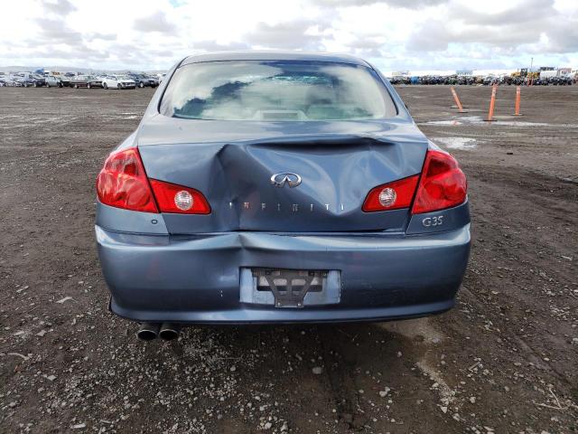 JNKCV51E76M510822 - 2006 INFINITI G35 BLUE photo 6