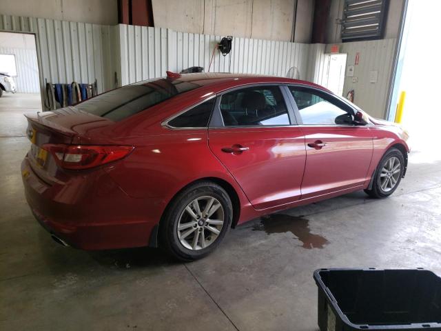 5NPE24AF5FH174345 - 2015 HYUNDAI SONATA SE RED photo 3