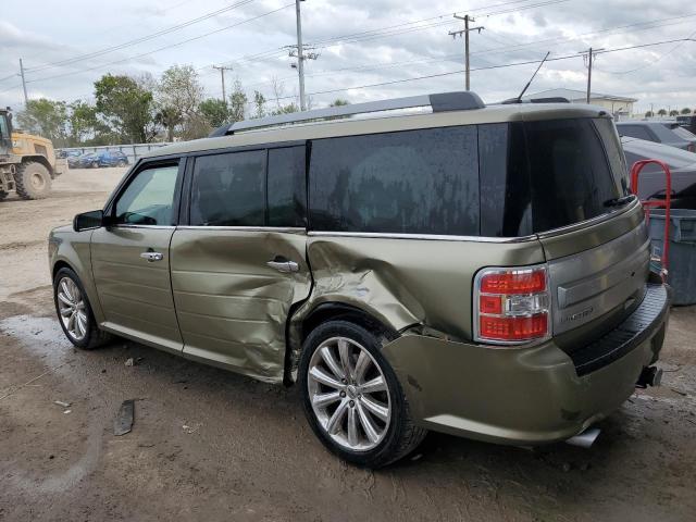 2FMGK5D89DBD29351 - 2013 FORD FLEX LIMITED GREEN photo 2