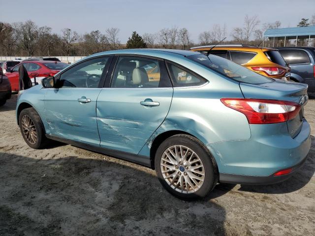 1FAHP3H25CL363408 - 2012 FORD FOCUS SEL TURQUOISE photo 2