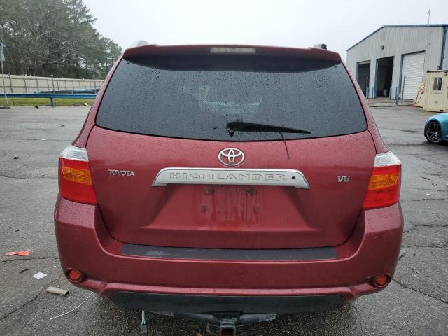 JTEDS42A982034832 - 2008 TOYOTA HIGHLANDER LIMITED MAROON photo 6