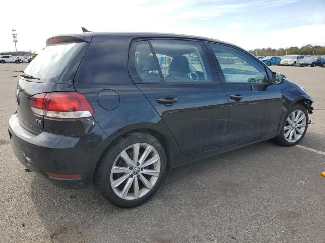 WVWNM7AJ8CW302793 - 2012 VOLKSWAGEN GOLF BLACK photo 3