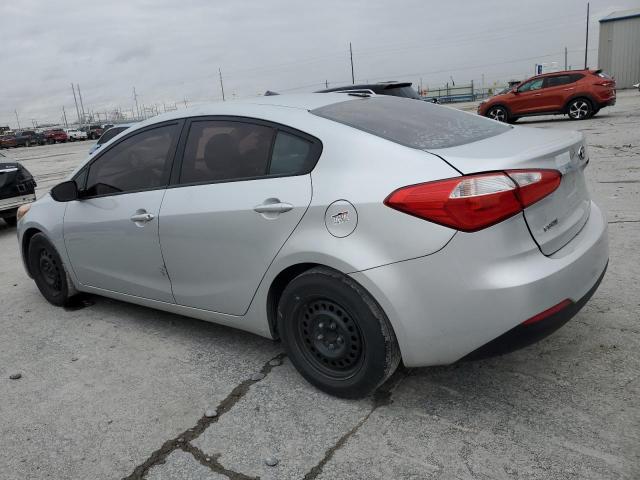 KNAFX4A66F5429488 - 2015 KIA FORTE LX SILVER photo 2