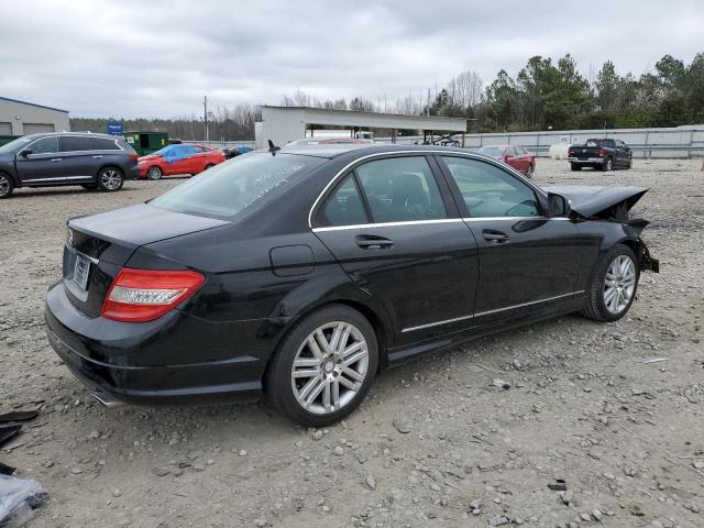 WDDGF54X29R084533 - 2009 MERCEDES-BENZ C 300 BLACK photo 3