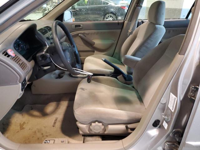 1HGES26751L078047 - 2001 HONDA CIVIC EX SILVER photo 7