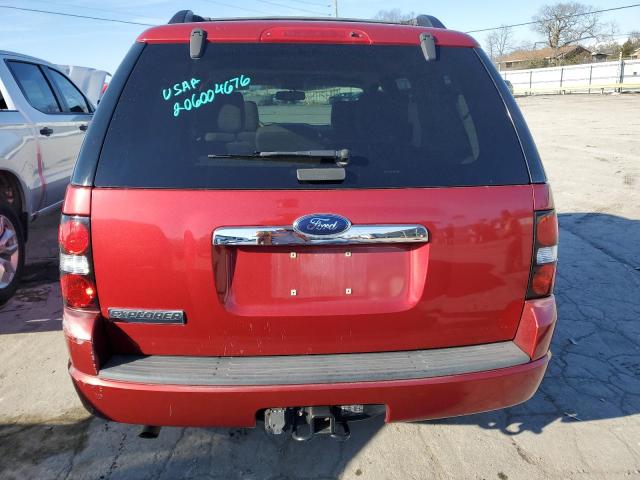 1FMEU63E28UB10245 - 2008 FORD EXPLORER XLT RED photo 6