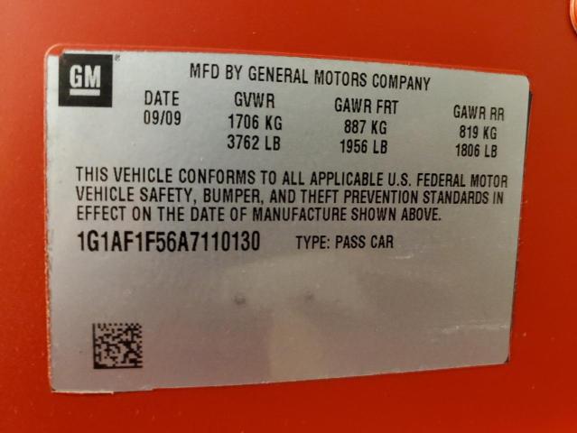 1G2AS18H097124633 - 2009 PONTIAC G5 Rouge photo 12