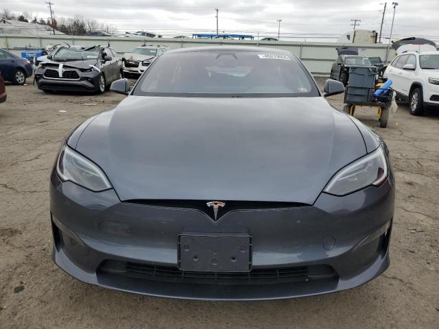 5YJSA1E57NF478893 - 2022 TESLA MODEL S GRAY photo 5