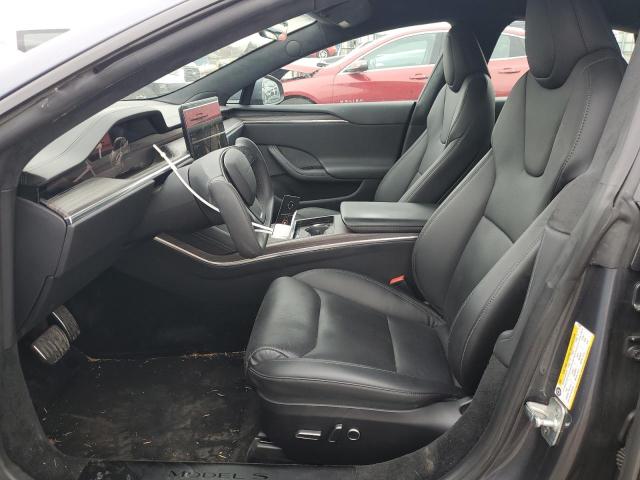 5YJSA1E57NF478893 - 2022 TESLA MODEL S GRAY photo 7