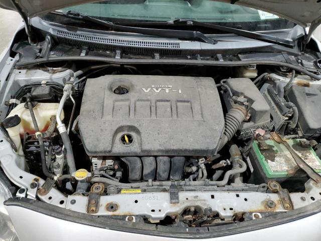 2T1BU4EE5AC290705 - 2010 TOYOTA COROLLA BASE SILVER photo 11