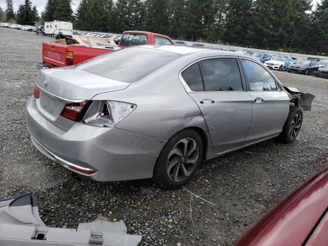 1HGCR2F89HA021528 - 2017 HONDA ACCORD EXL SILVER photo 3