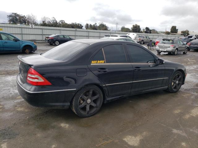 WDBRF52H07F847659 - 2007 MERCEDES-BENZ C 230 BLACK photo 3