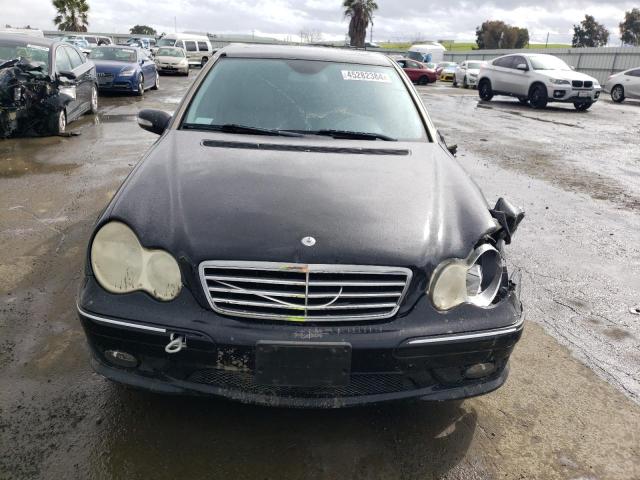 WDBRF52H07F847659 - 2007 MERCEDES-BENZ C 230 BLACK photo 5